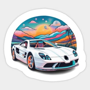 Mercedes SLR McLaren painting art Sticker